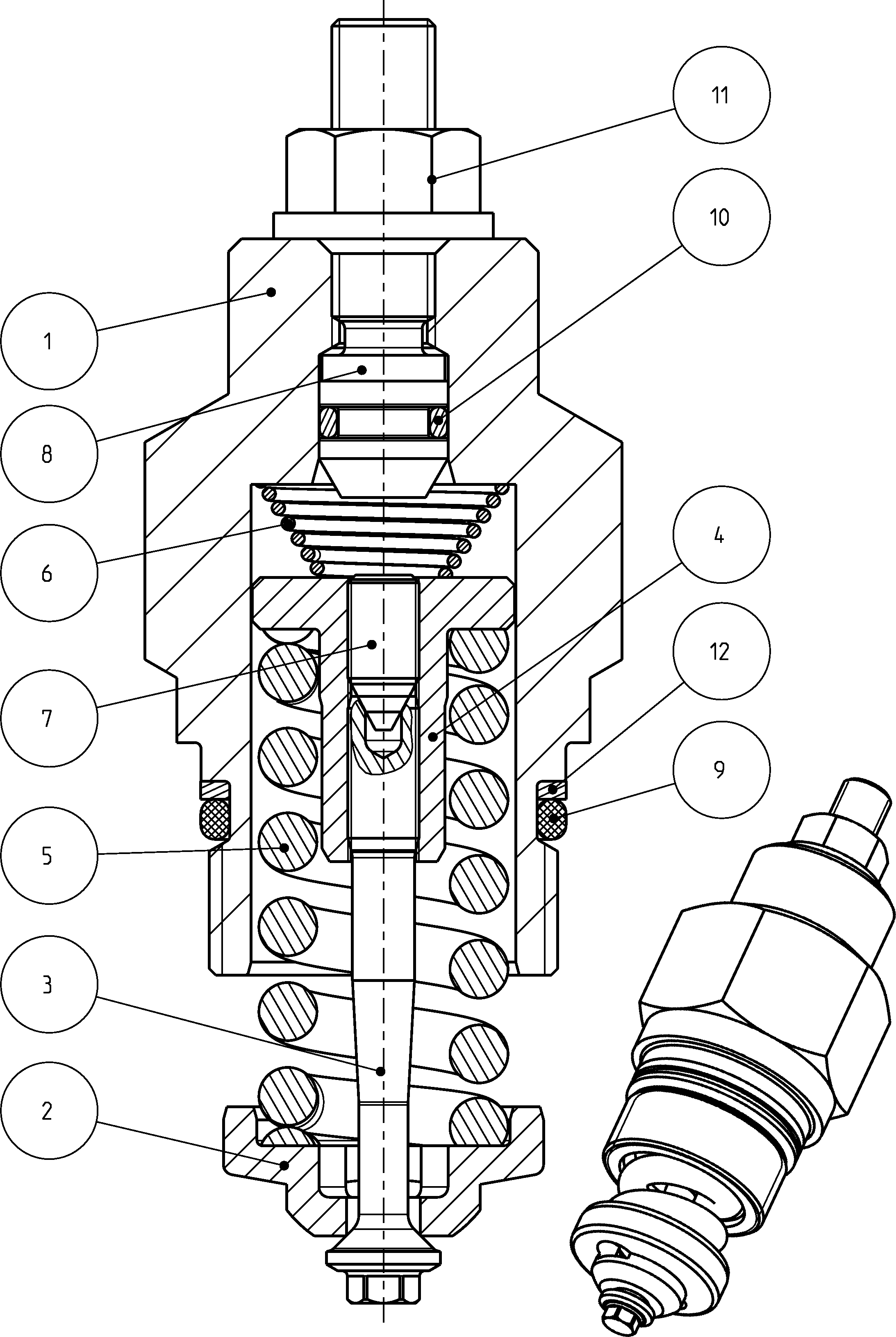 PRESSURE RELIEF VALVE — Drawing