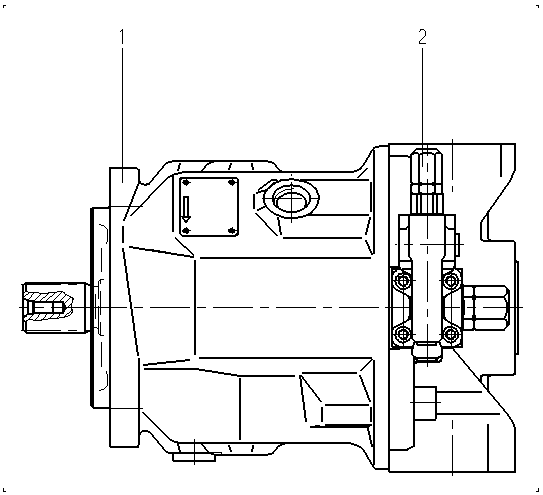 A A10V O 71 DFR1/31R-PSC62N00 -SO 20 — Drawing