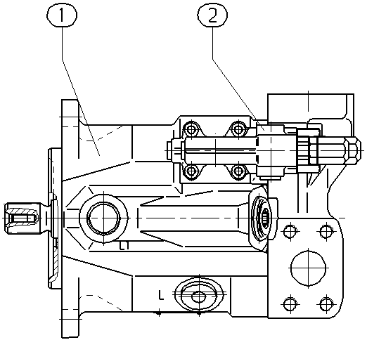 A A10V O 45 DFR /52L-VUC13N00 -SO481 — Drawing