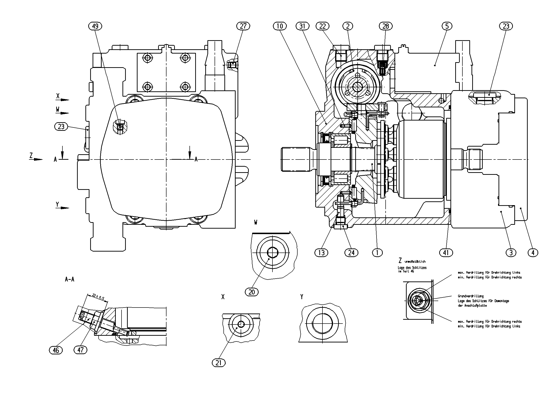 A10VG28HDDM1/10R-NSC10F043S-S — Drawing