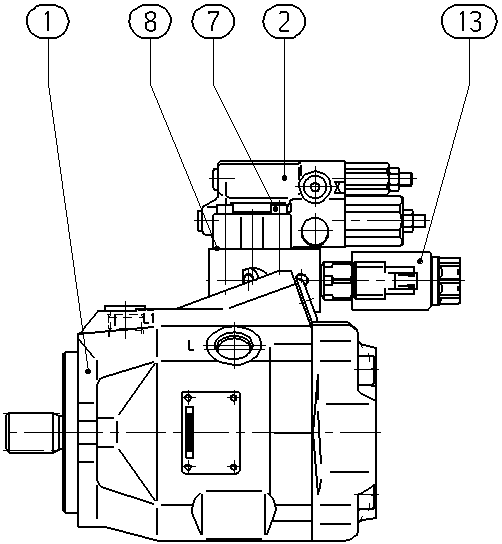 A A10V O 45 DFR1/52R-VSC11N00P -S2302 — Drawing