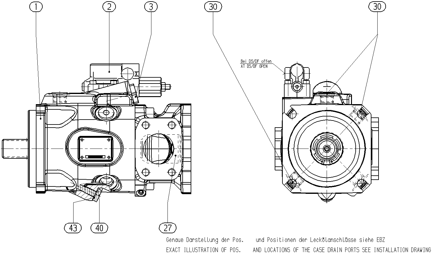 AXIAL-PISTON PUMP — Drawing