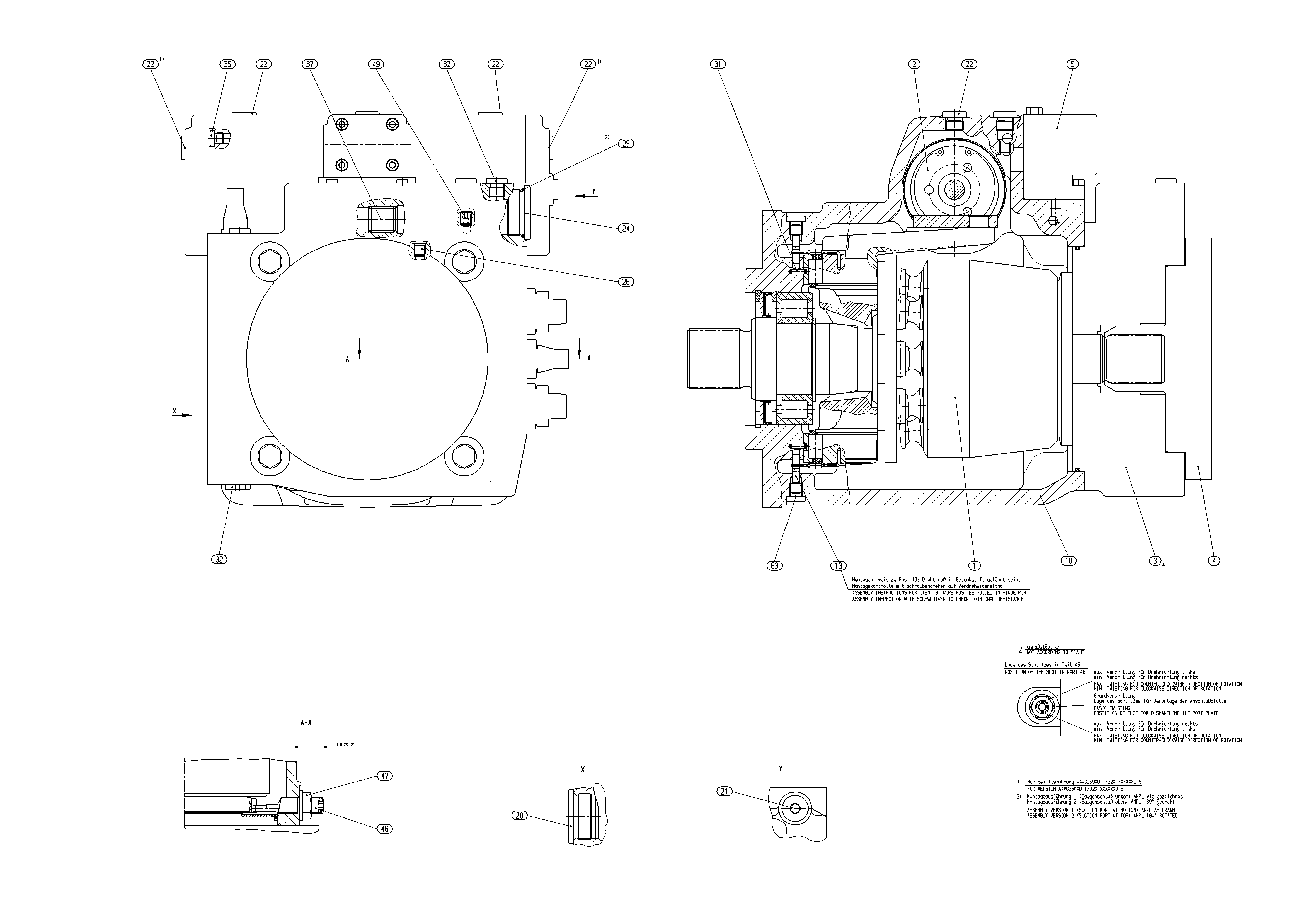 A4VG250DWD1/32R-NSD10F041D-S — Drawing
