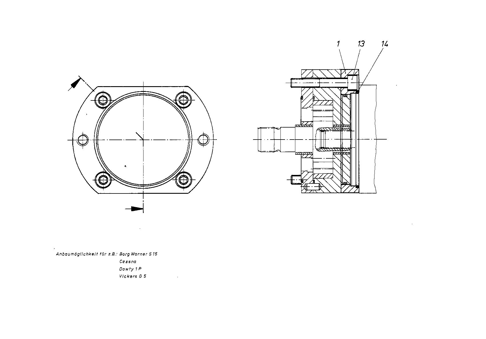 THROUGH DRIVE ADAPTER — Drawing