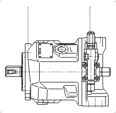 AA10VSO45DFR1/31R-VPA12N00-SO440 — Drawing