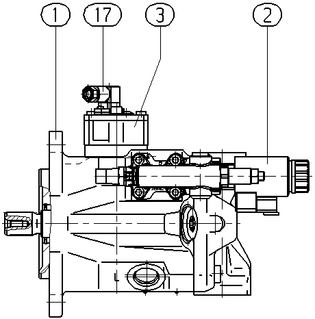 AXIAL-PISTON PUMP — Drawing