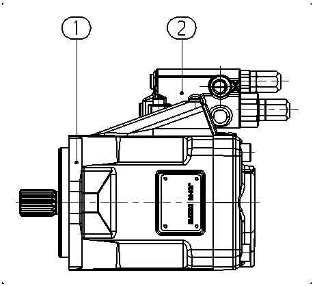 A A10VNO 45 DFR1/52R-HTC40N00 -S2020 — Drawing