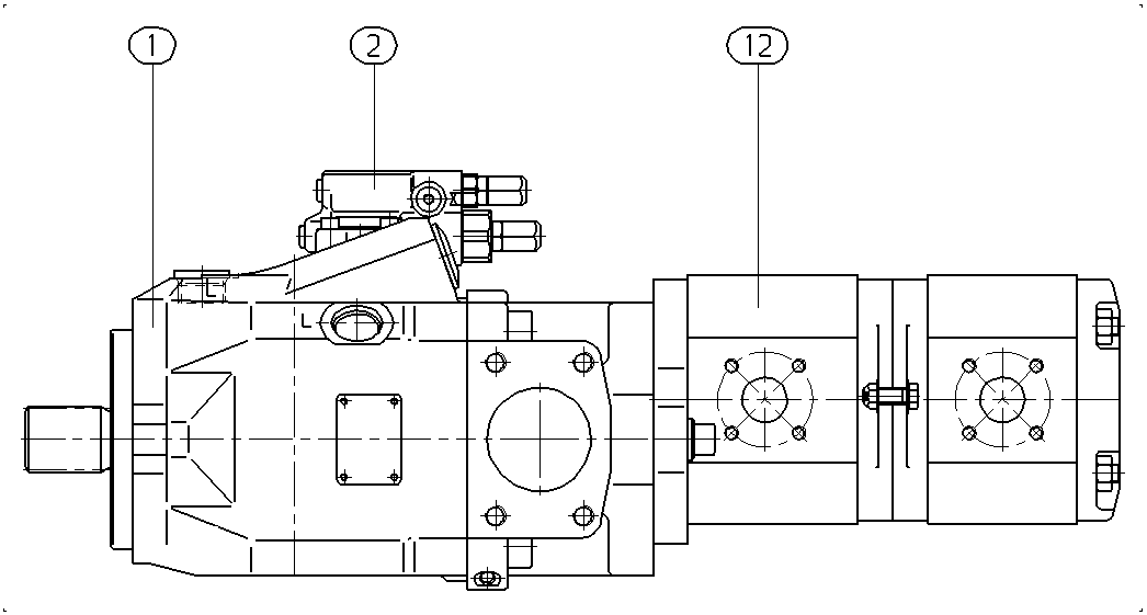 A A10V O 85 DFR /52R-VSC12H00 — Drawing