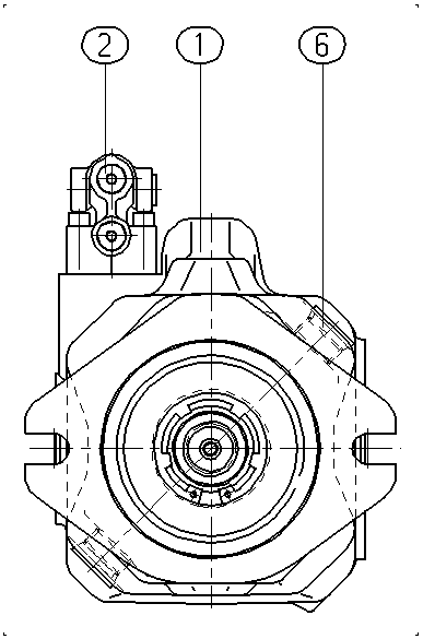 A A10V O 60 DFR1/52L-VUC11N00 -S2057 — Drawing
