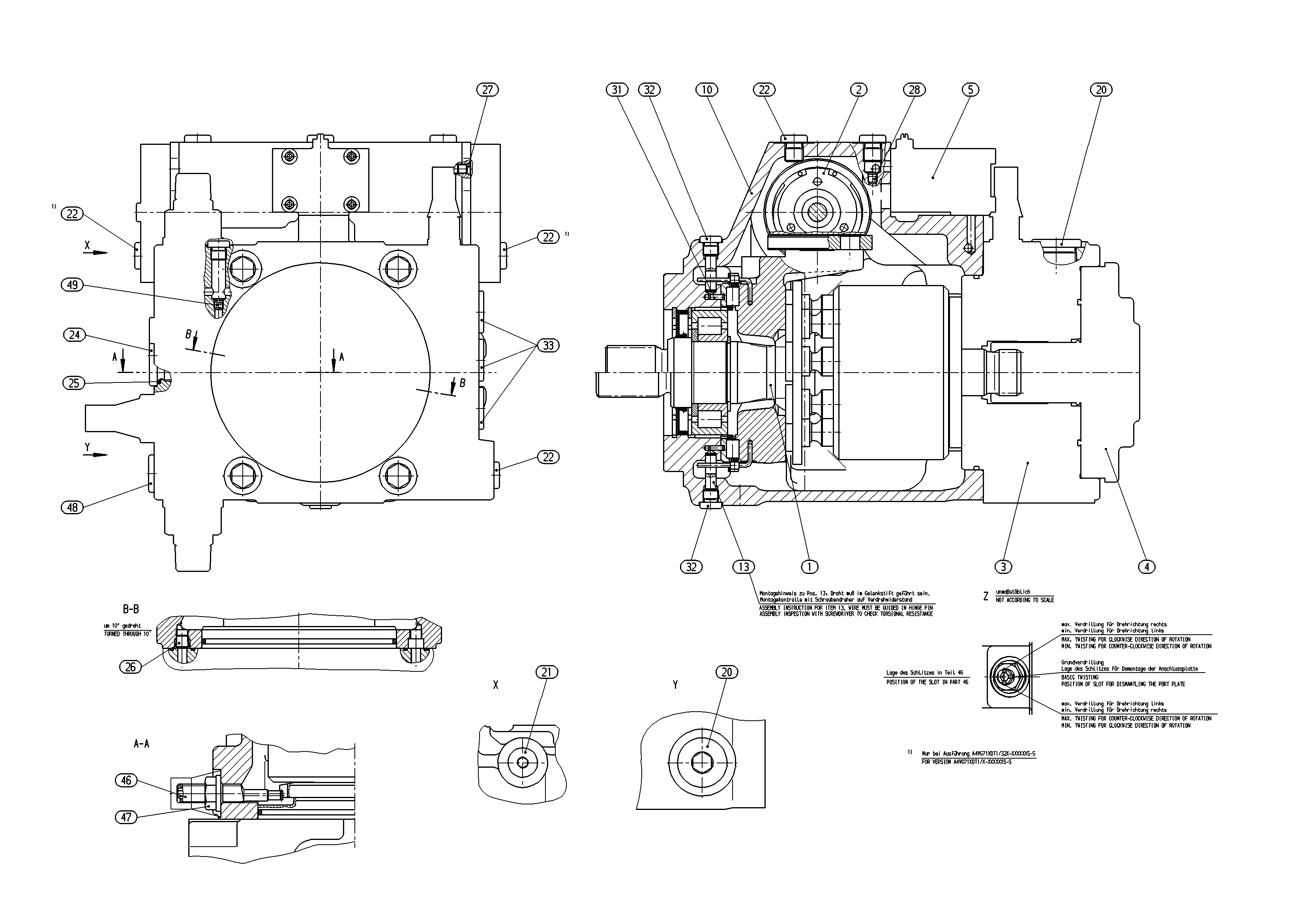 A4VG71EP3D1/32R-NSF02F071SH-S — Drawing