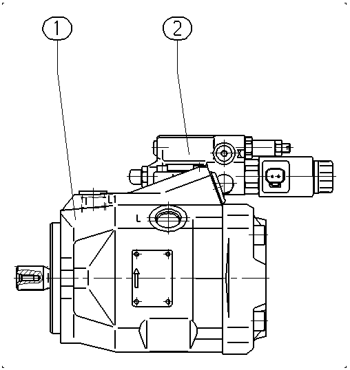 A A10V O 45ED 71/52L-VSC11N00P — Drawing