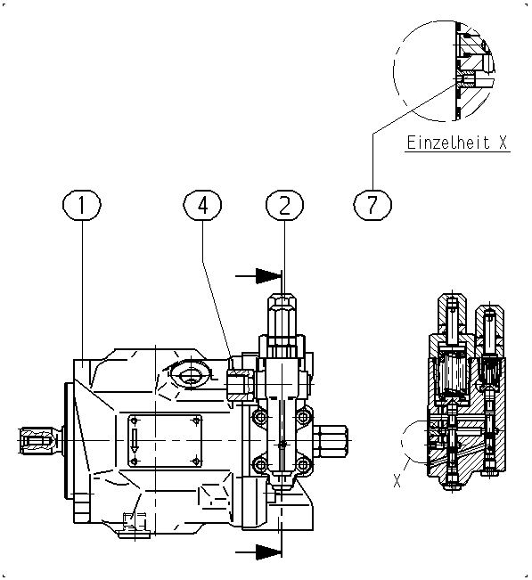 AA10VSO18DFR1/31R-PSC12N00-SO769 — Drawing