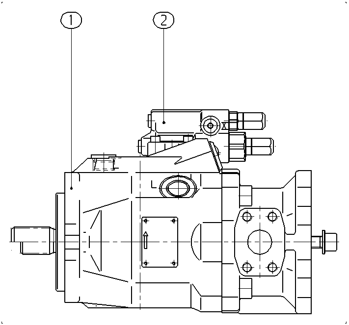 A A10V O 60 DR /52L-VSC12K68 — Drawing