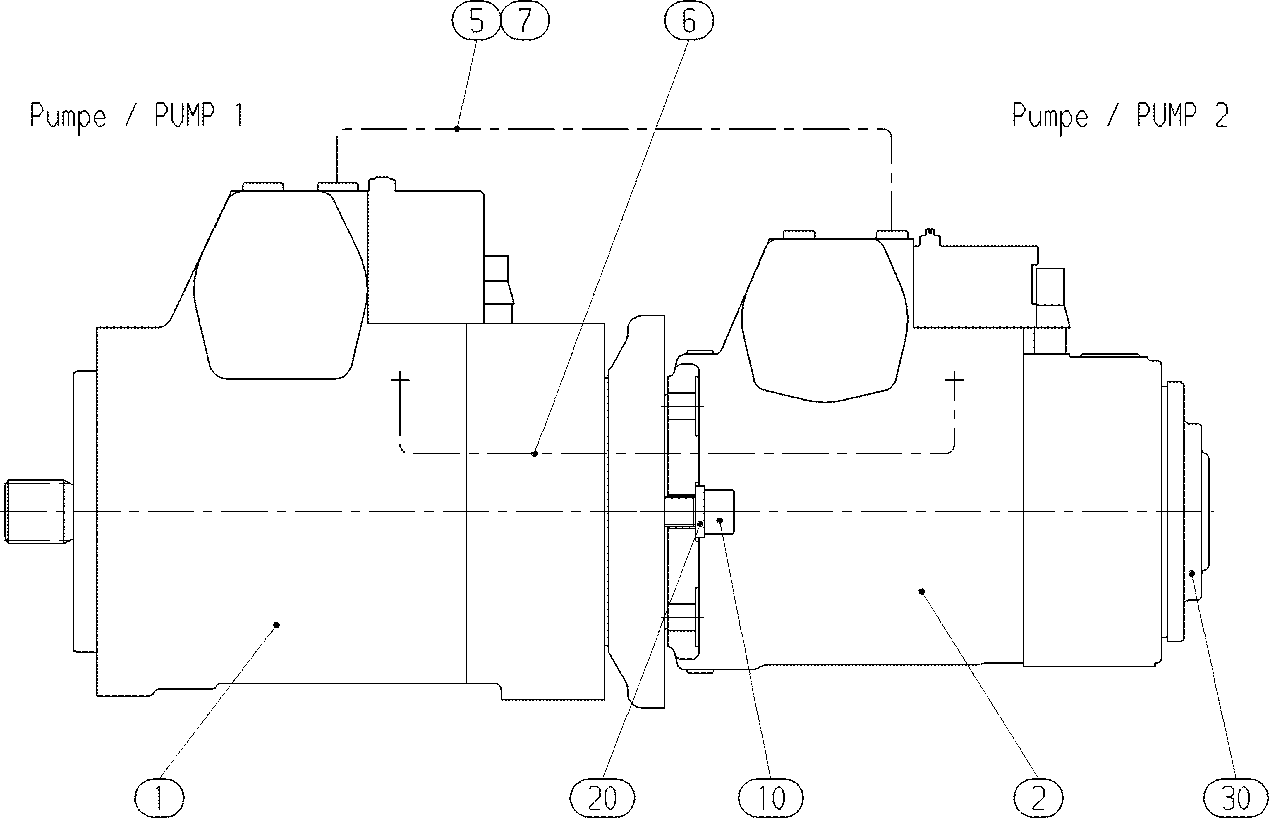 A4VG71EP4/32+AA4VG56ED2/32 — Drawing