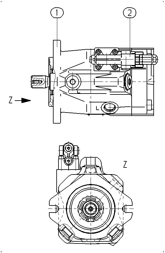 AL A10V O 60 DFR1/52R-PUC61N00 -S1859 — Drawing