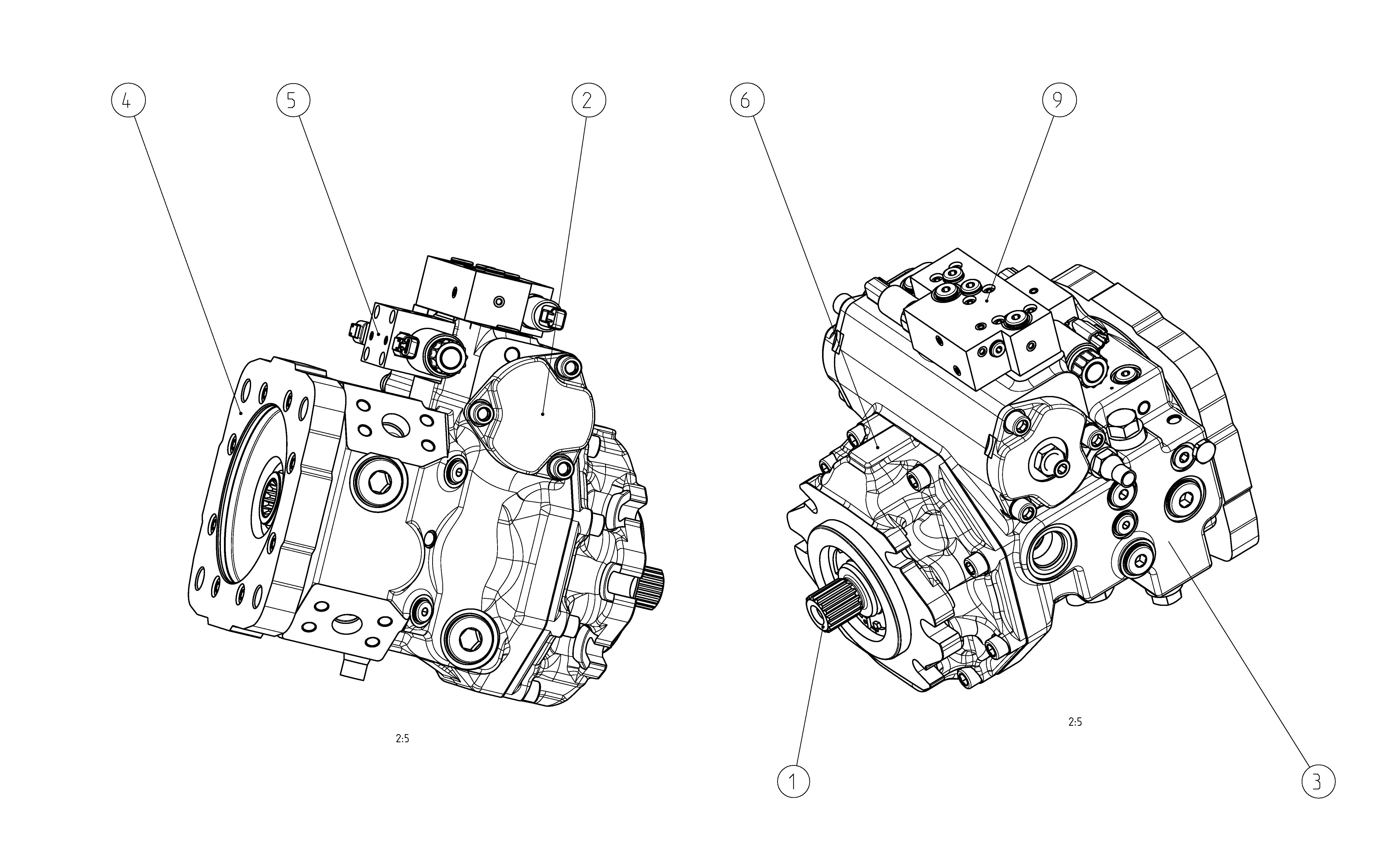AXIAL-PISTON PUMP — Drawing