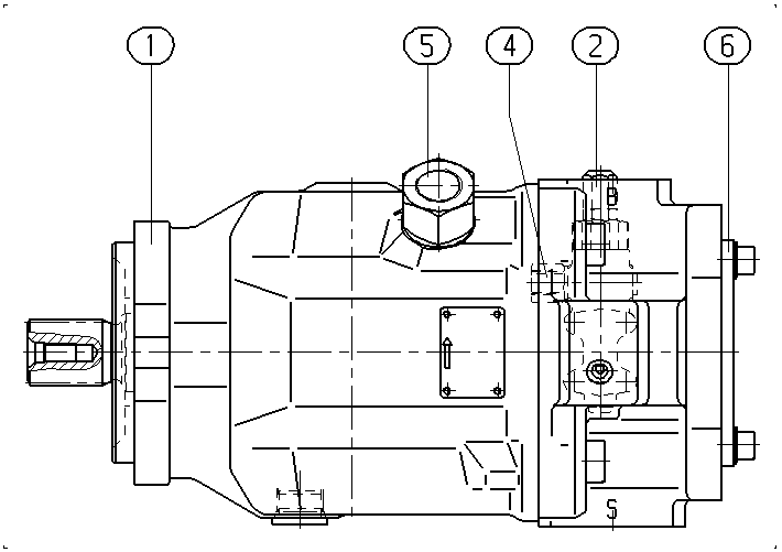 AH A10V O100 DFR1/31L-VSC12KC3 -S1708 — Drawing