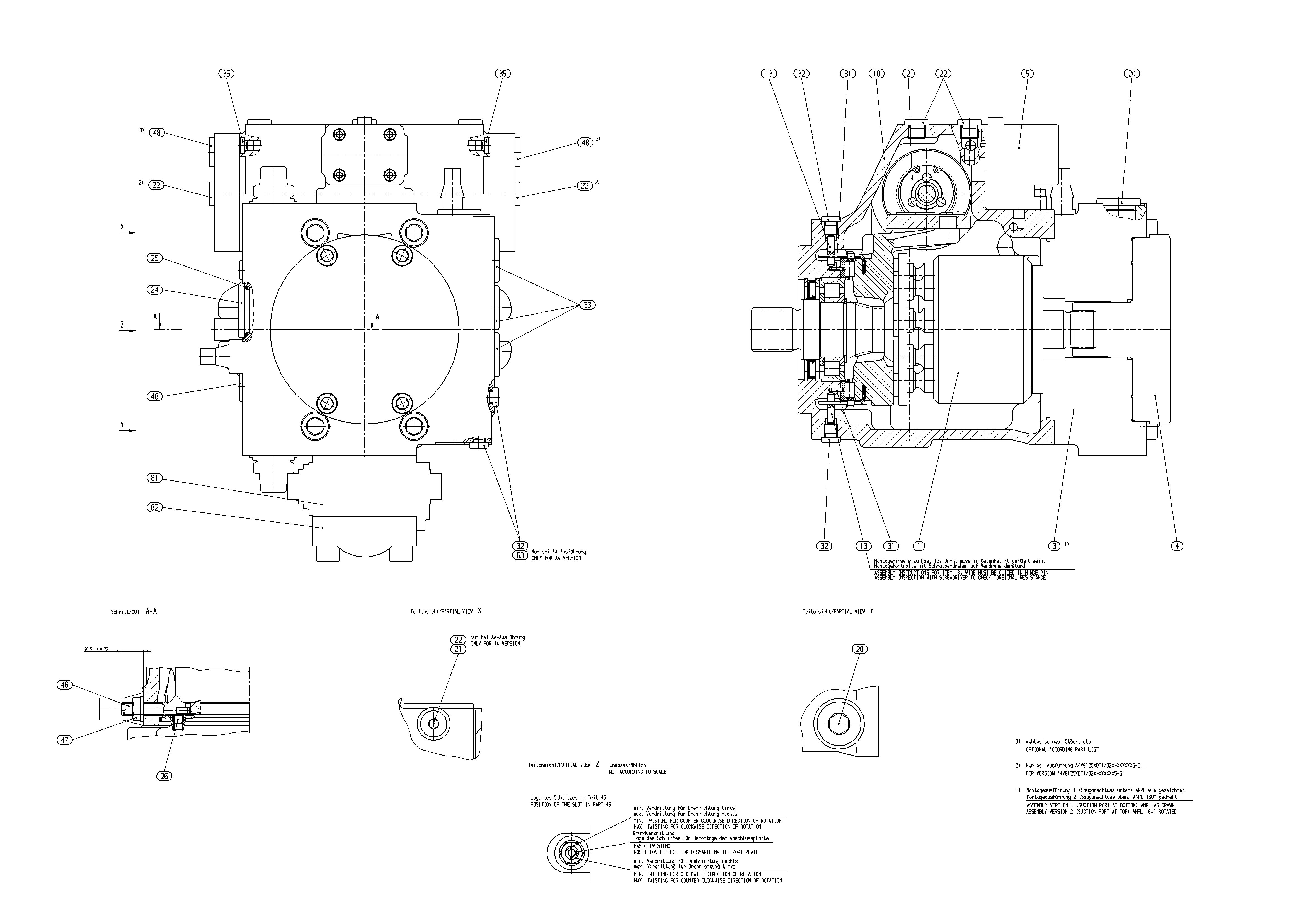 A4VG125HD9XM1/32R-NSF02F691S-S — Drawing