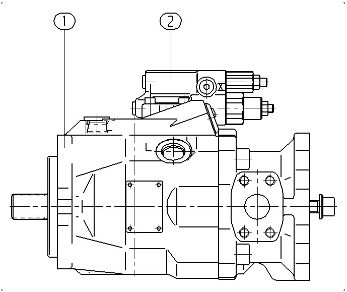 A A10V O 63 DFR1/52L-VWC12K04 -SO905 — Drawing