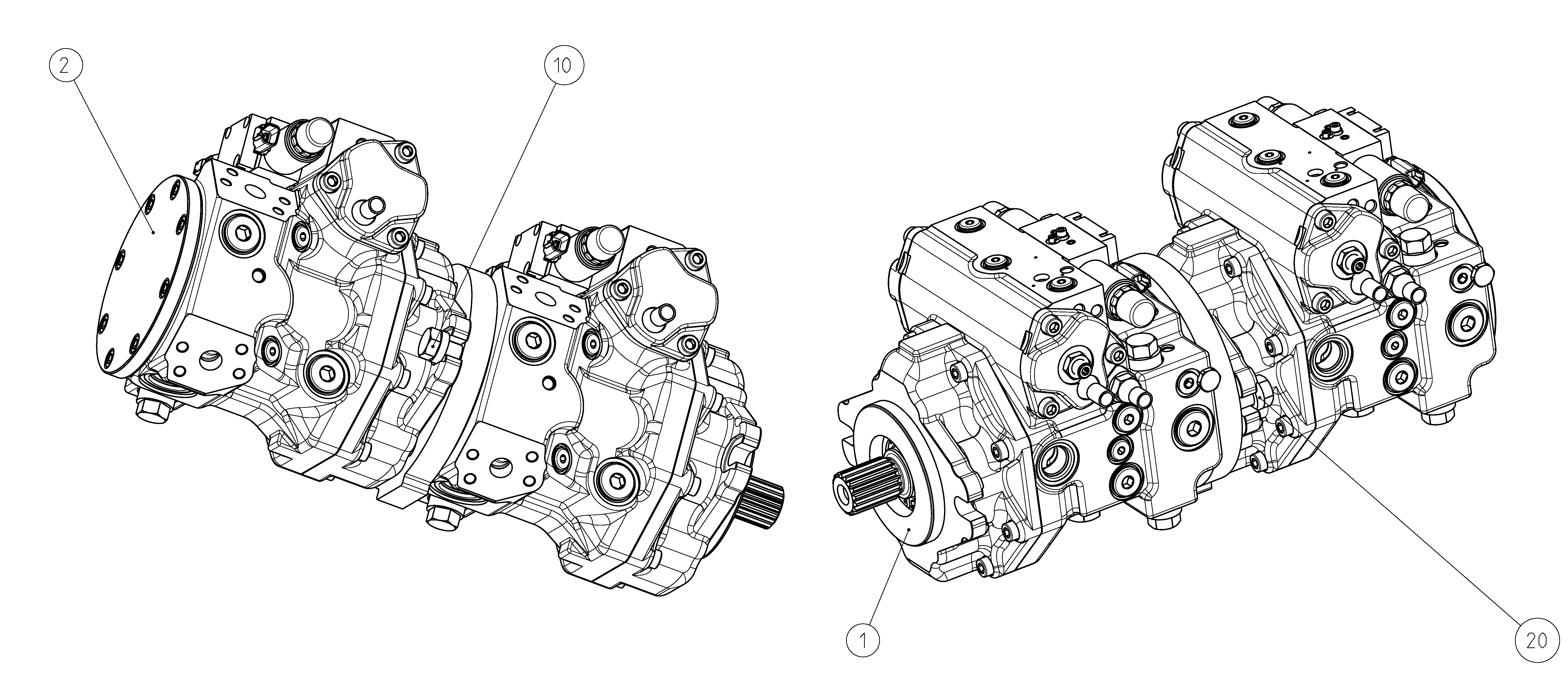 A4VG045EP4DP0M0/40+A4VG045EP4DP0M0/40 — Drawing