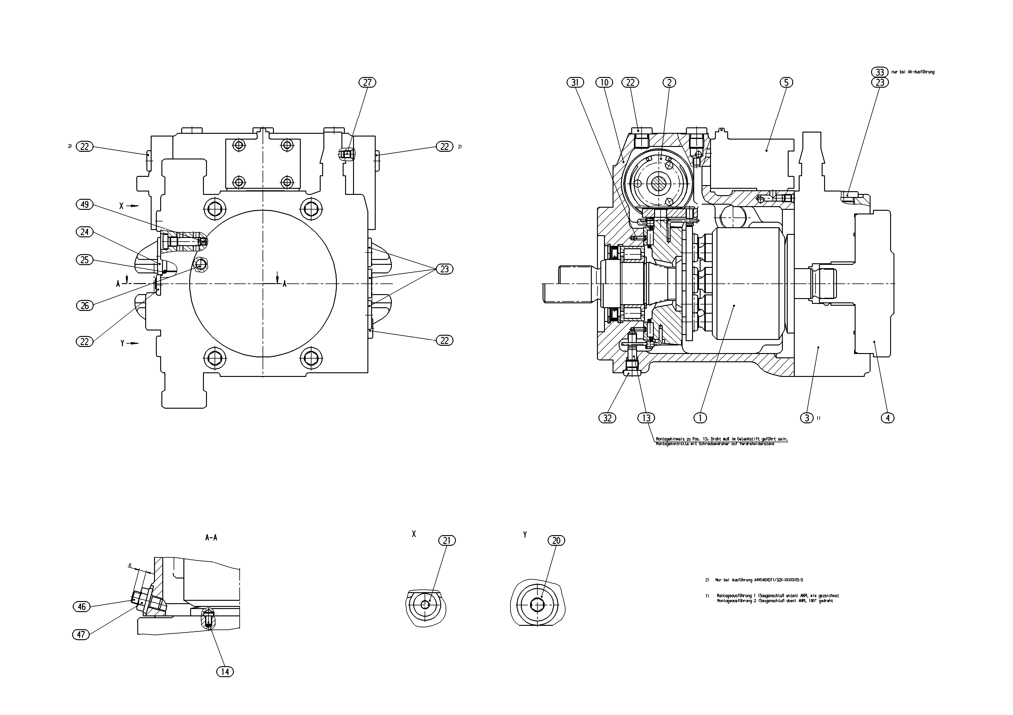 A4VG40HD3DT1/32R-NZC02F005S-S — Drawing