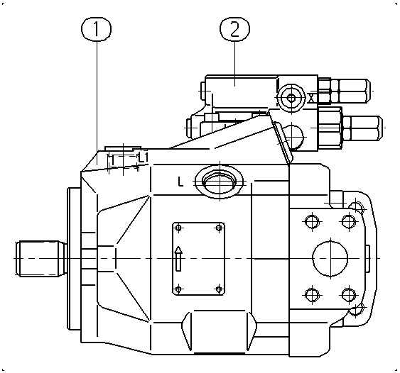 AXIAL-PISTON PUMP — Drawing