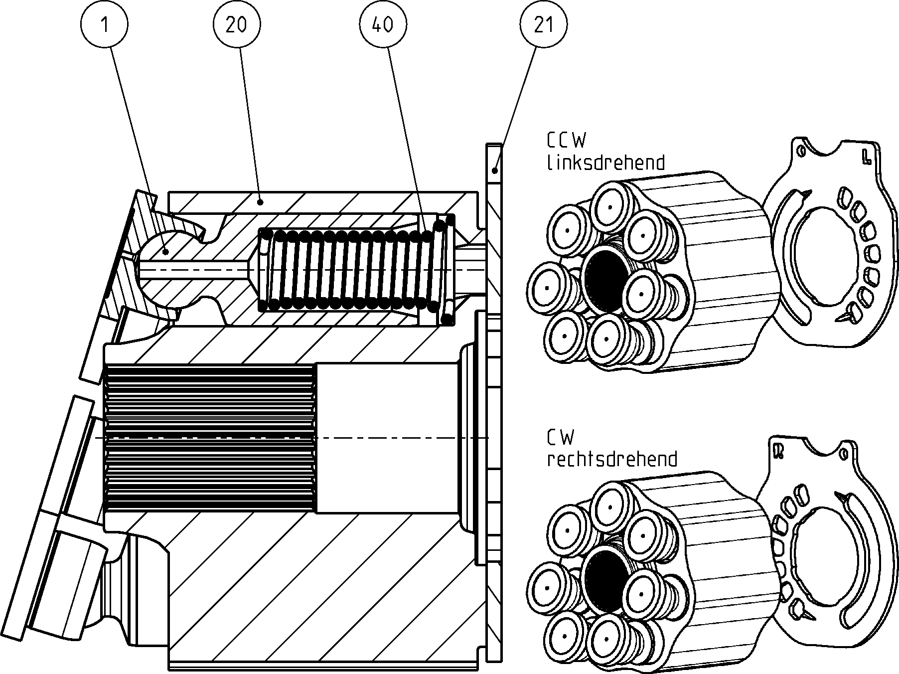MECHANIZMNAPĘDOWYA1VO35/L — Drawing