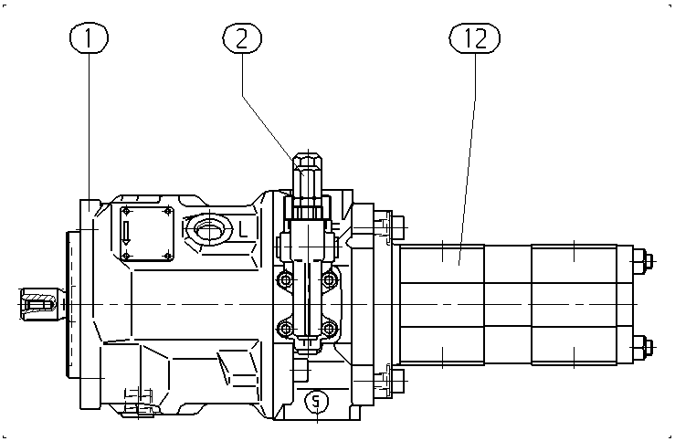 A A10V O 28 DR /31R-PSC62G44 — Drawing