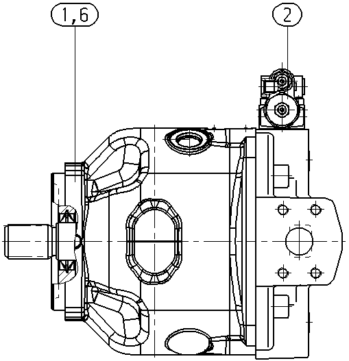 A A10V O 71 DRS /32L-VSD44N00 -S2827 — Drawing