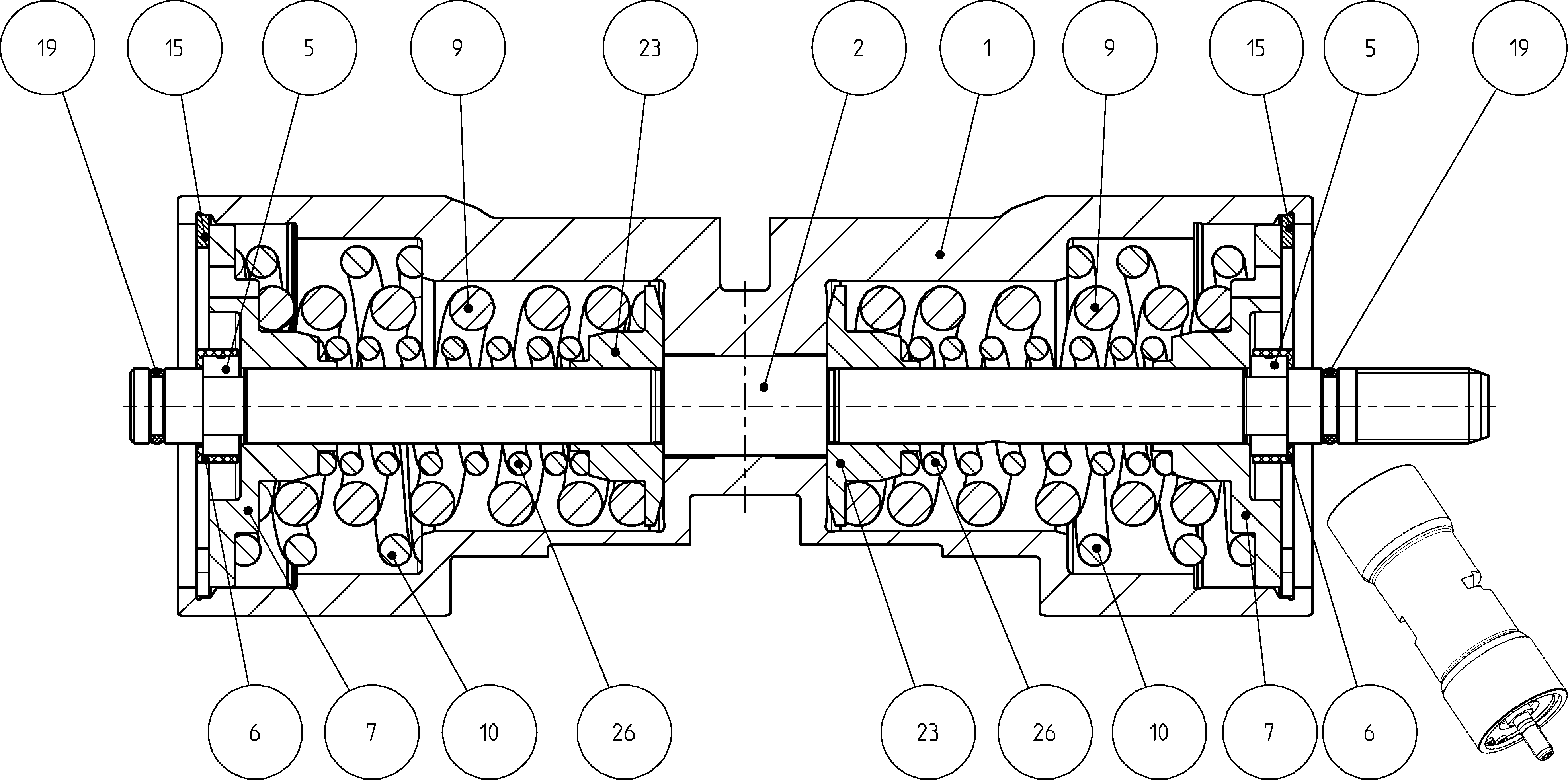 POSITIONING PISTON — Drawing