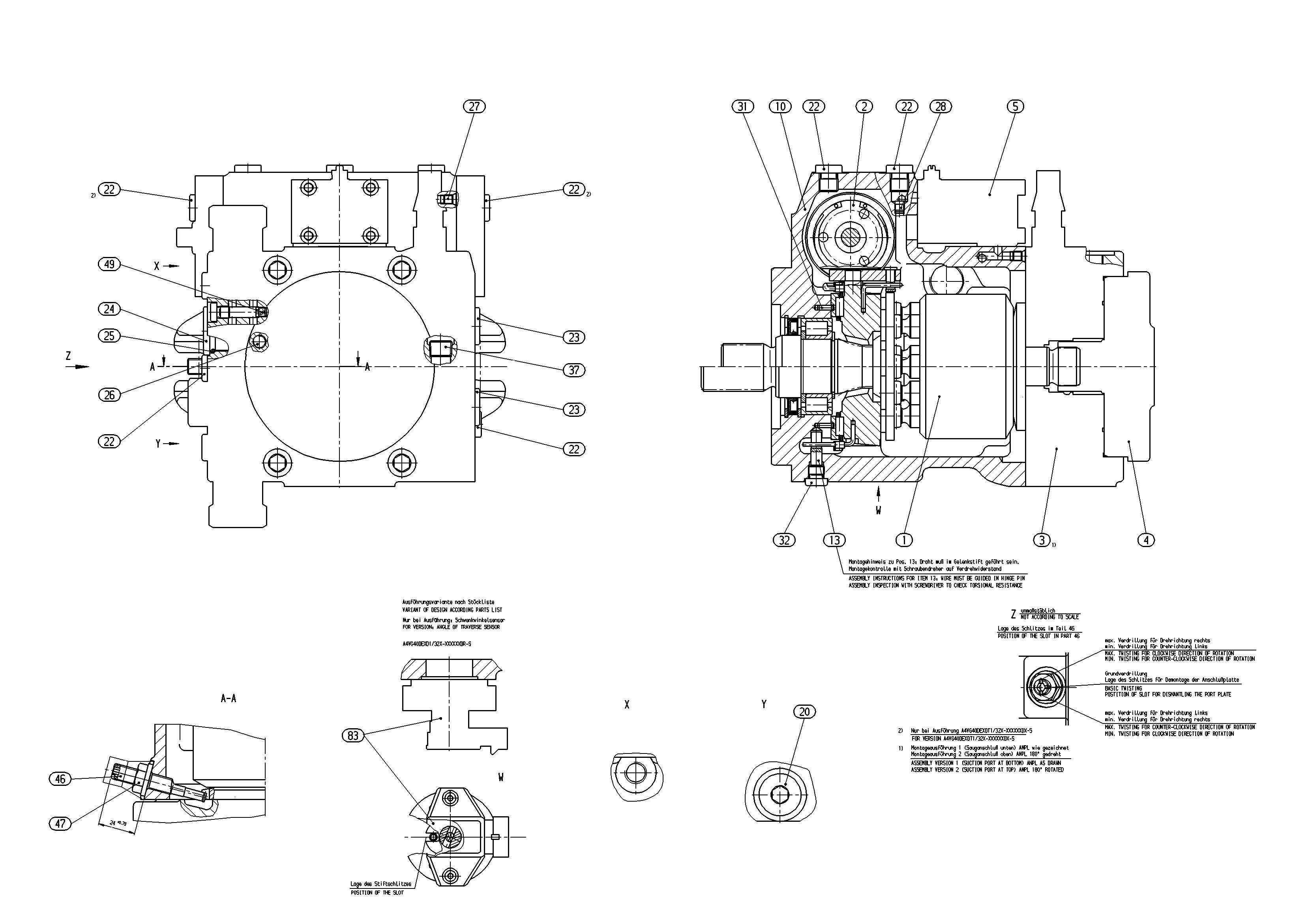 A4VG40DE4DT1/32R-NSC02F003DXT-S — Drawing