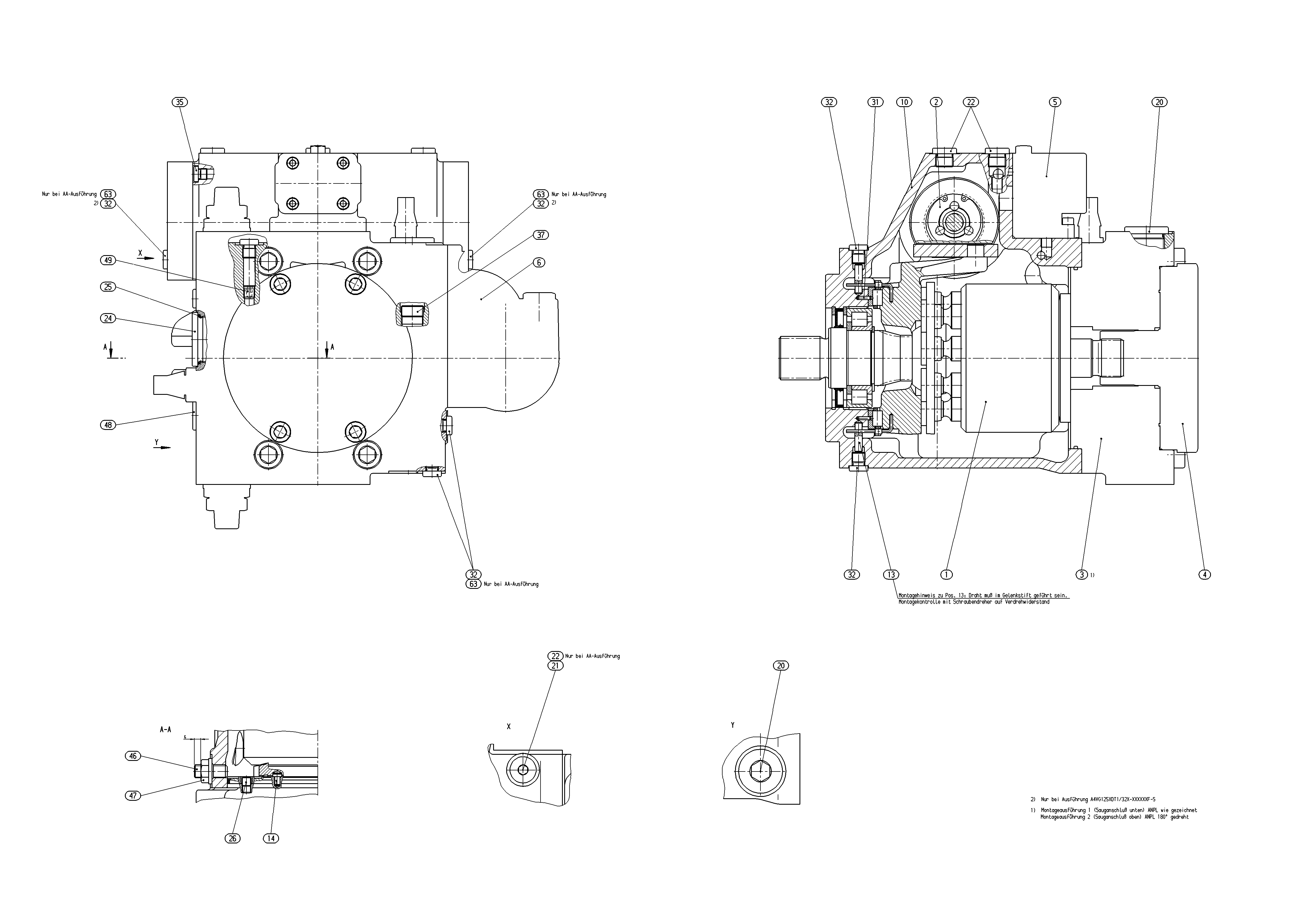 AXIAL-PISTON PUMP — Drawing