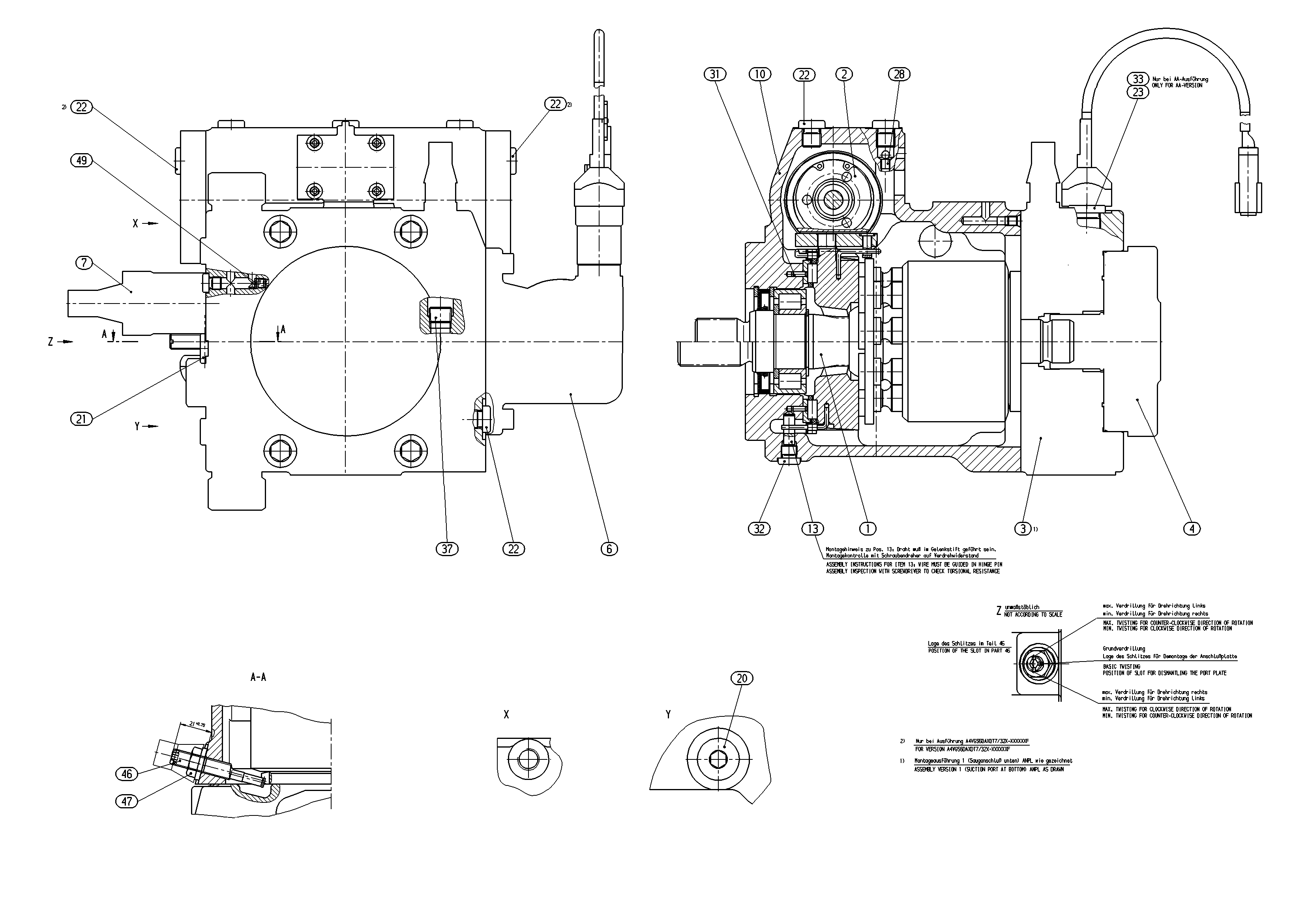 A4VG56DGD2/32R-NSC02F005B-S — Drawing