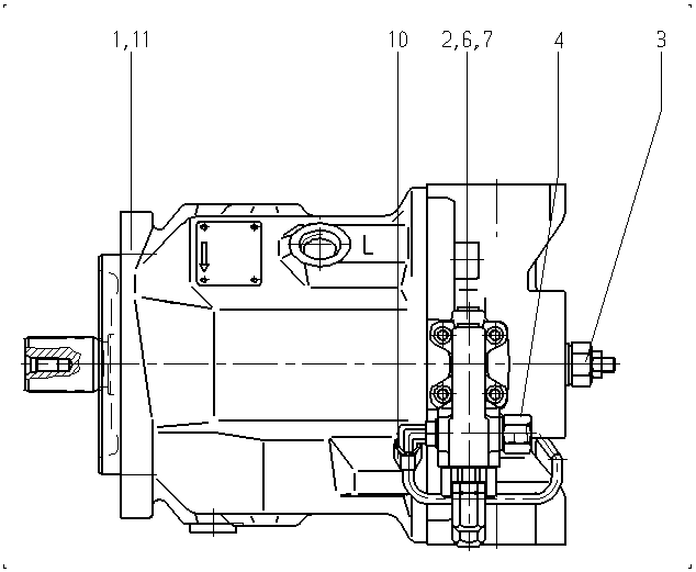 AA10VO74DFLR/31R-VSC12N00-SO461 — Drawing