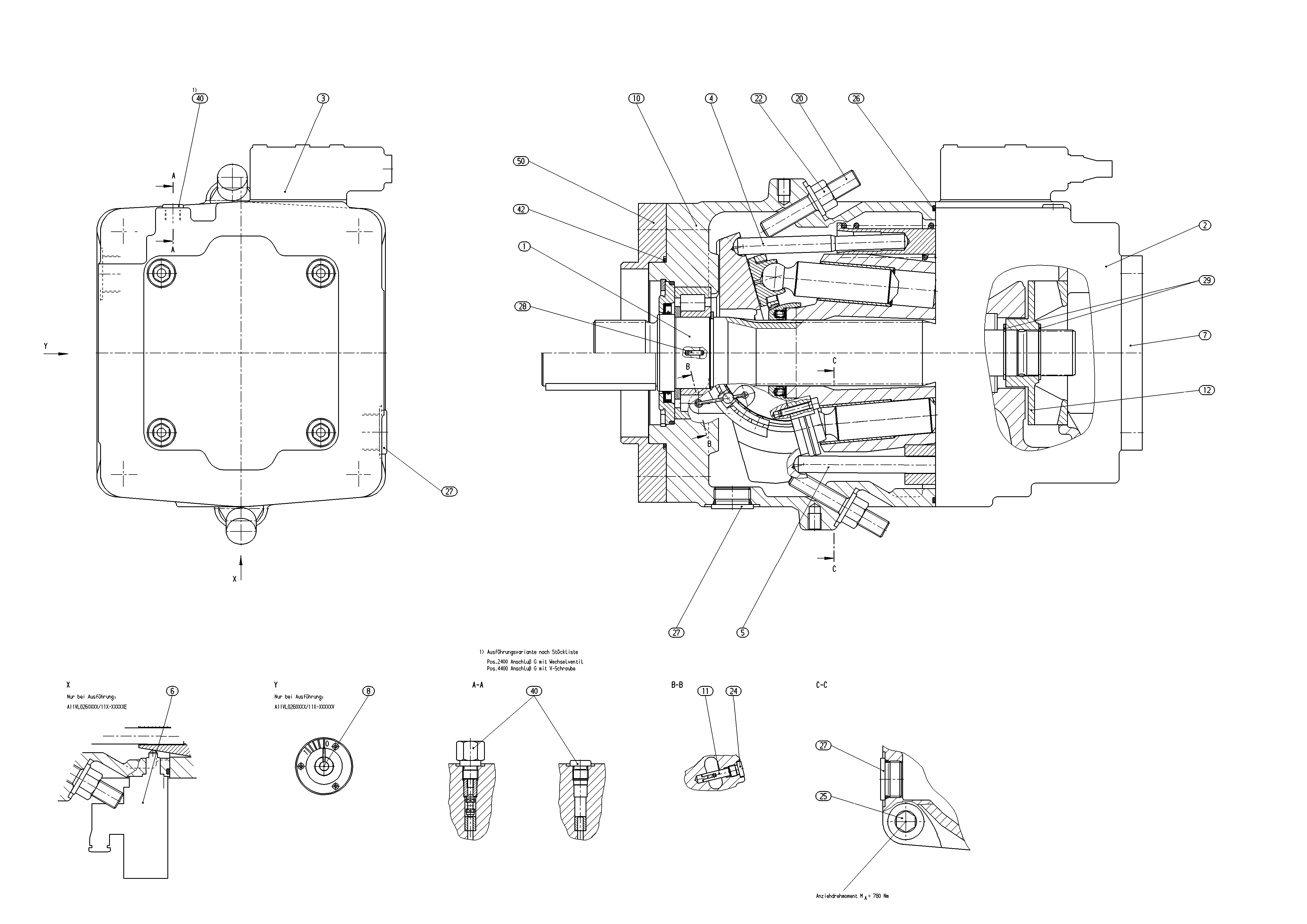 AA11VLO260DRS/11R-NXDXXN00-S — Drawing