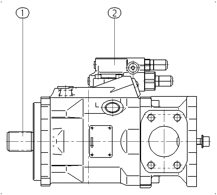A A10V O 60 DFR /52R-VSD12K01 — Drawing