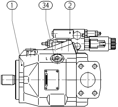 A A10V O 45ED 72/52R-VSC12N00P -S1457 — Drawing