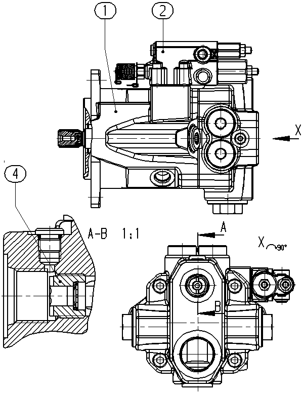 A A10VWO 28 DFR1/52W-VSC64N00 -S2053 — Drawing