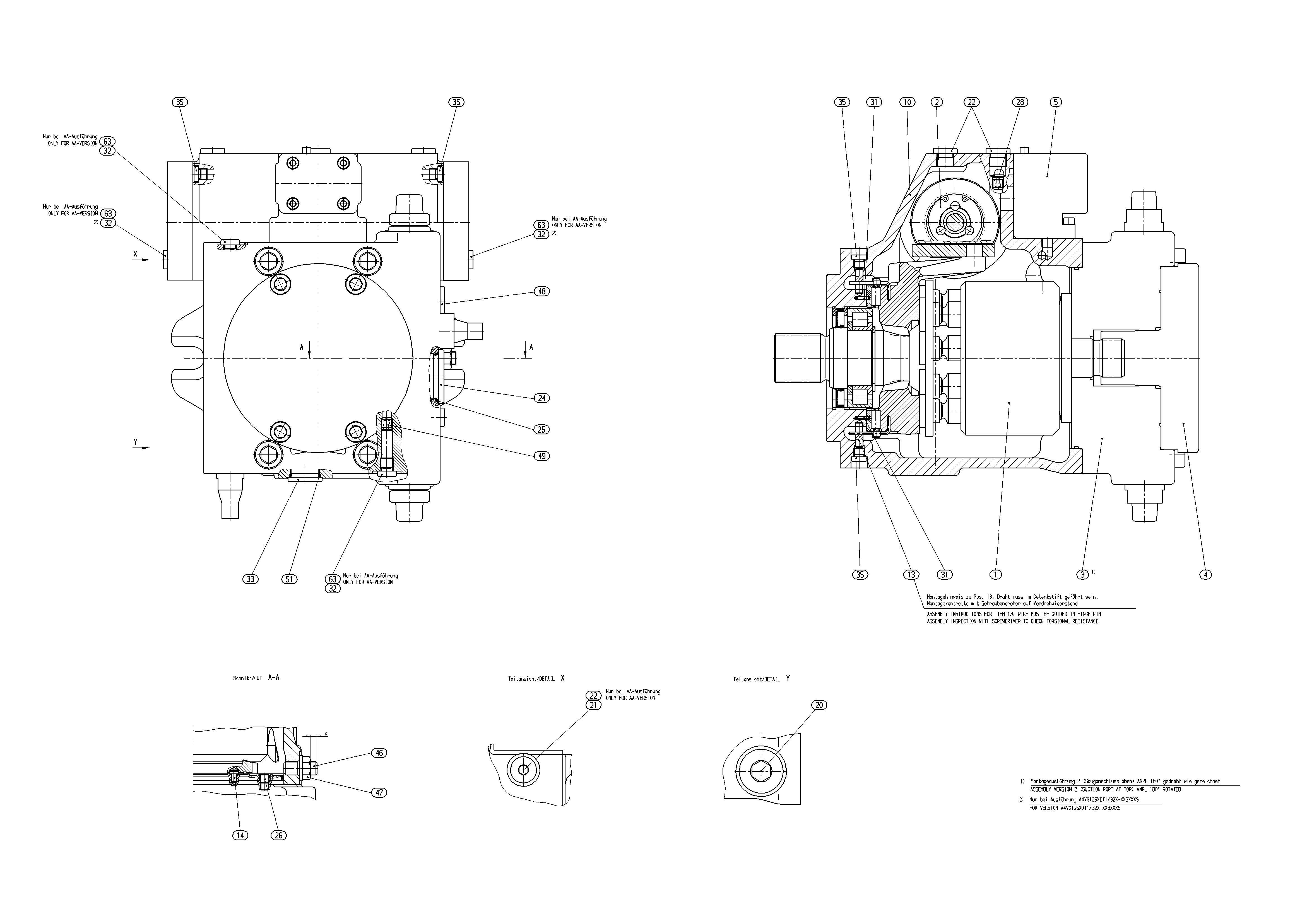 A4VG140EP3D1/32L-NSF13F071SP-S — Drawing
