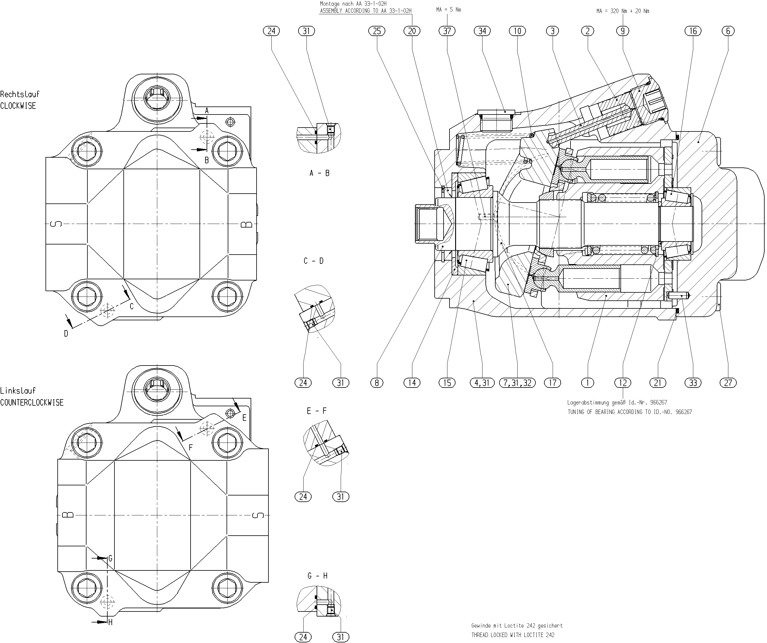 G A10V O 85 OV /52R-VXC62N00 -S4648 — Drawing