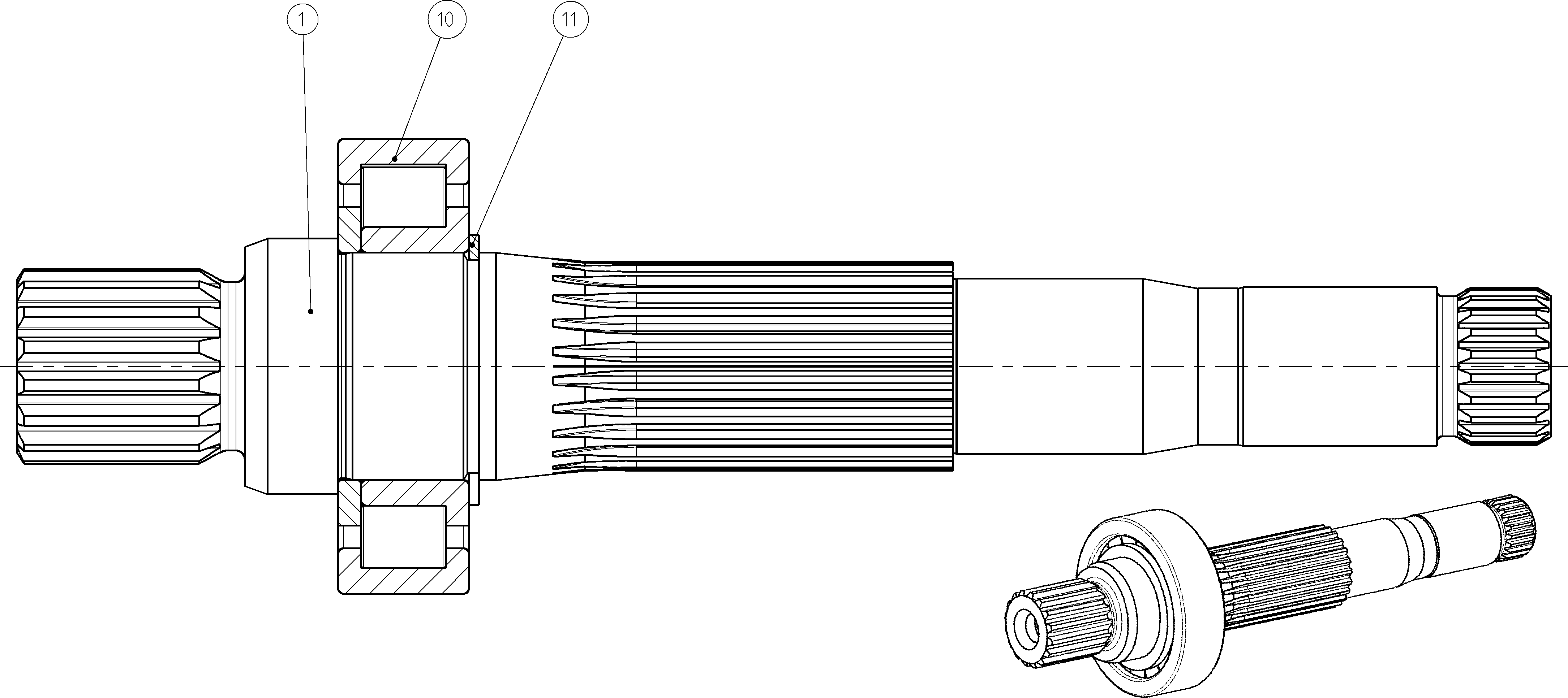 DRIVE SHAFT — Drawing