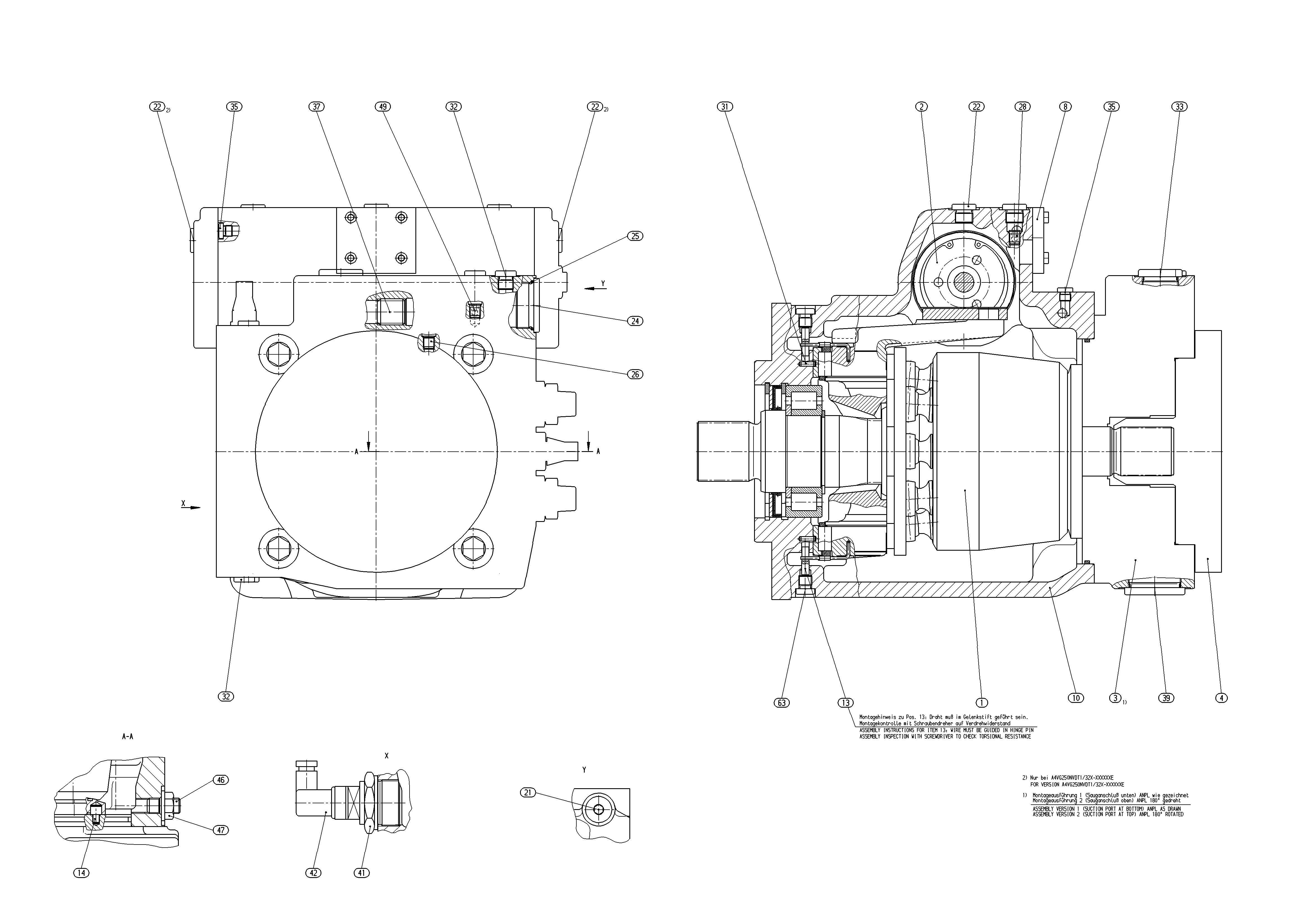 A4VG250NVDT1/32L-NZD10N001E-S — Drawing
