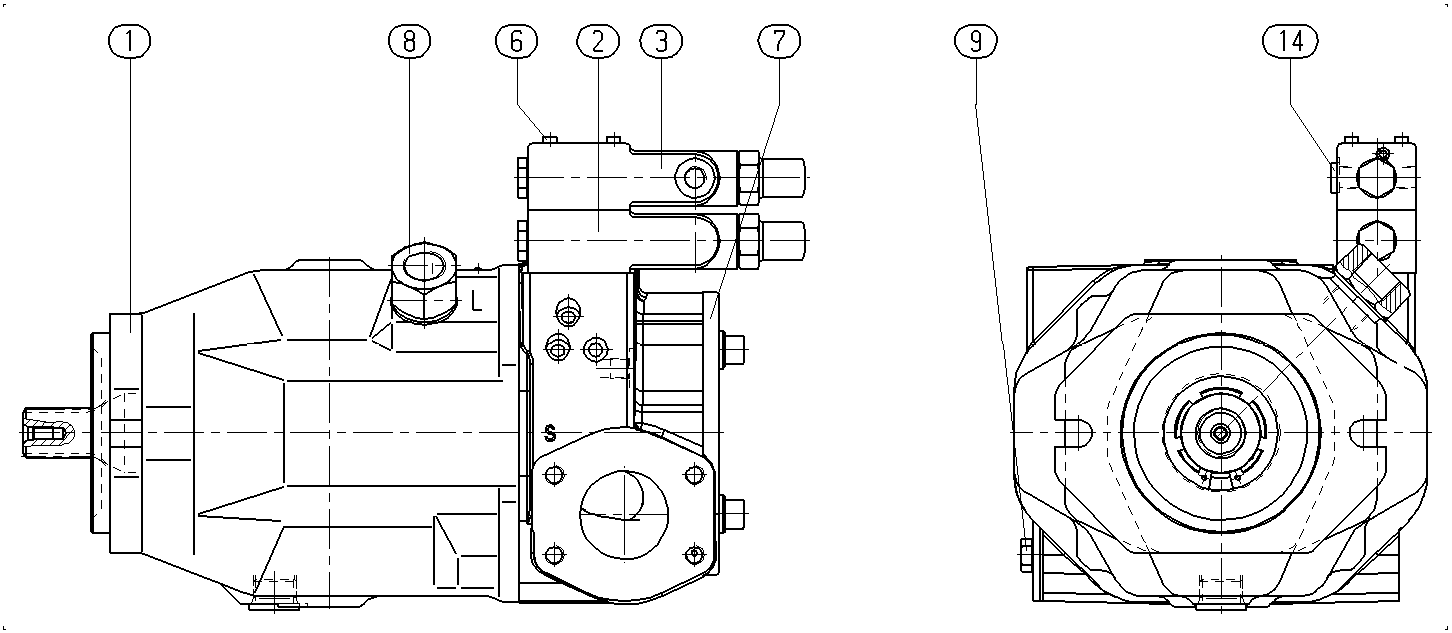 AHA10VO140DFR1/31L-PQC13KC3-S1416 — Drawing
