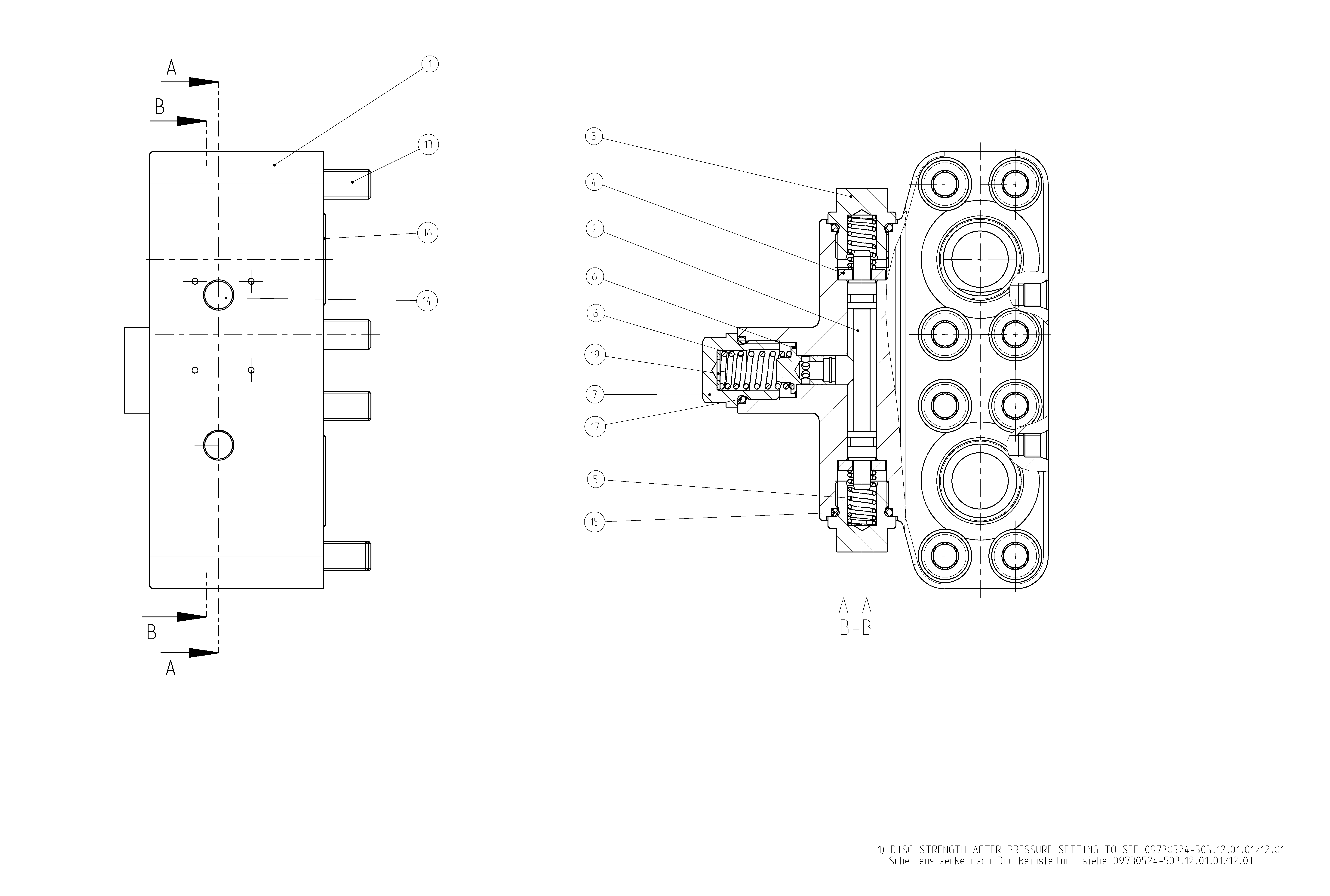 FLUSH/BOOST PRESSURE VALVE — Drawing