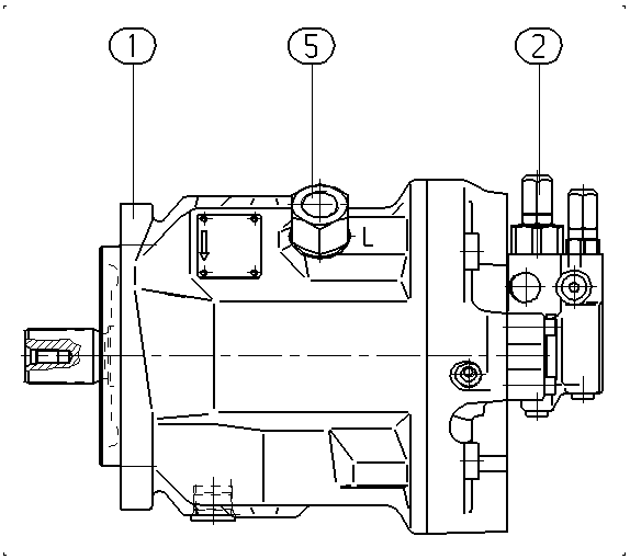 A A10V O 45 DR /31R-VSC11N00 — Drawing