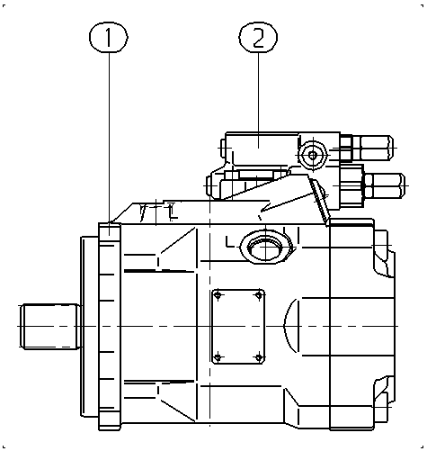 A A10V O 60 DFR1/52L-VSD11N00 -S1388 — Drawing