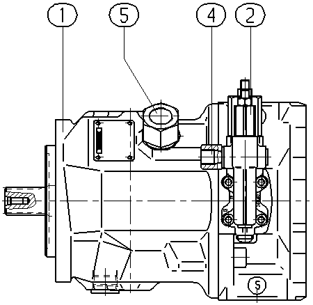 A A10V O 45 DRG /31R-VRC12K04 — Drawing