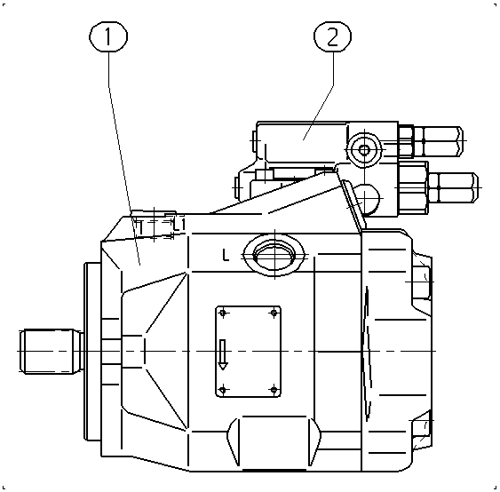 AA10VO45DRG/52R-VUC11N00-S1950 — Drawing