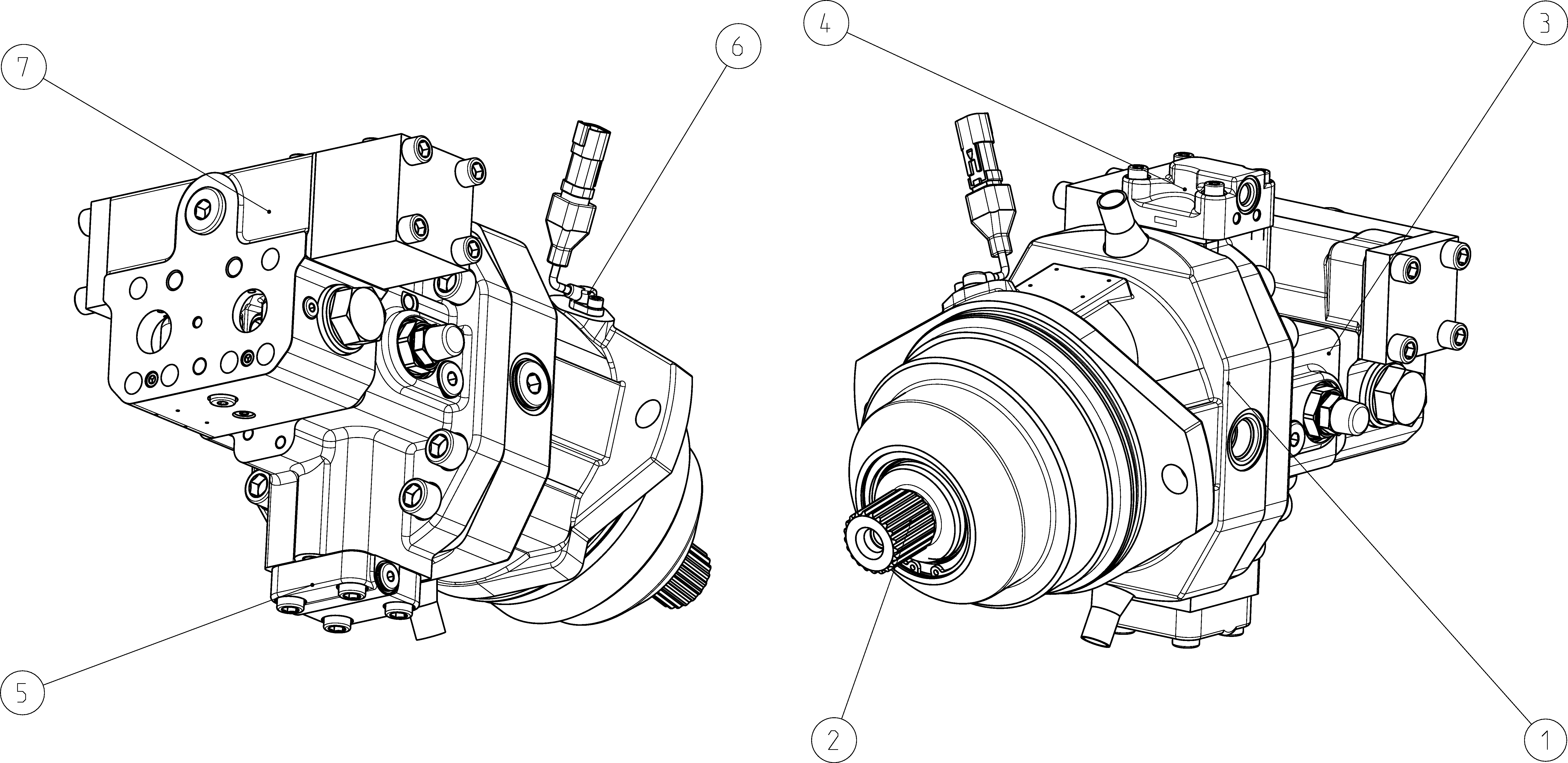 A6VE160HZ5000001H/65MWV0S2A18WV-0 — Drawing