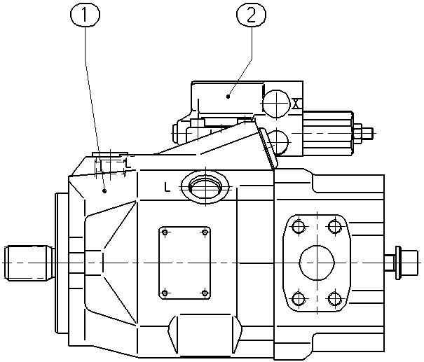 A A10V O 45 DR /52L-VSC12K68 E — Drawing